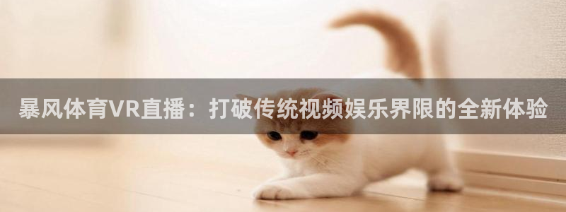 jr看球直播：暴风体育VR直播：打破传统视频娱乐界限的全新体验